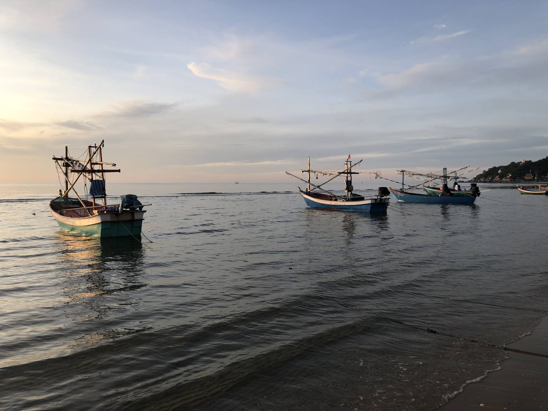 Fishing boats off Hua Hin
